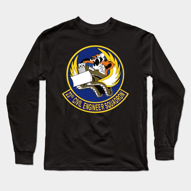 23d Civil Engineer Squadron wo Txt Long Sleeve T-Shirt by twix123844